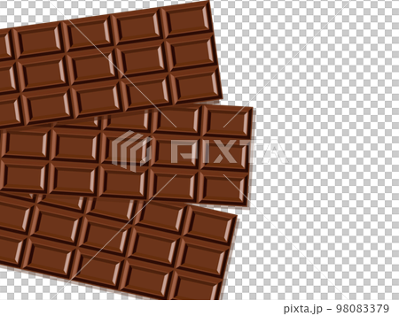 板チョコ3枚のイラスト素材 [98083379] - PIXTA