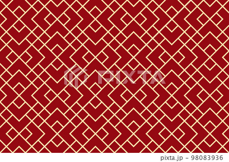 The geometric pattern with lines. Seamless vector background. Gold and red texture. Graphic modern pattern. Simple lattice graphic design The geometric pattern with lines. Seamless vector background. Gold and red texture. Graphic modern pattern. Simple lattice graphic design 98083936