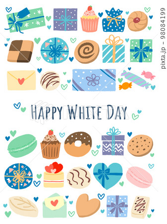 ホワイトデーのイメージイラスト 98084199
