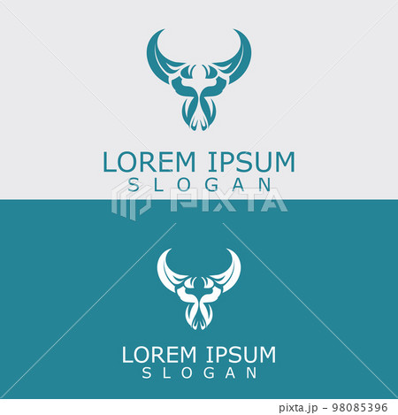 Horns Animal bull logo vector icon template 98085396