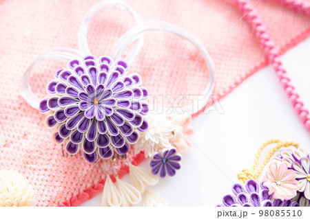 和装小物　つまみ細工の簪 98085510