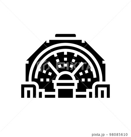 concentrator steel production glyph icon vector illustration concentrator steel production glyph icon vector illustration 98085610