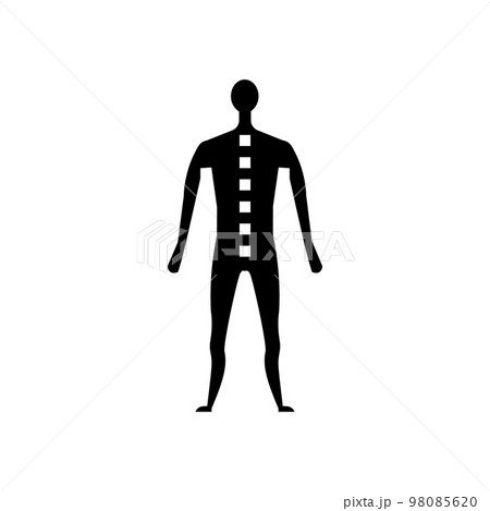 spine pain body ache glyph icon vector illustration spine pain body ache glyph icon vector illustration 98085620