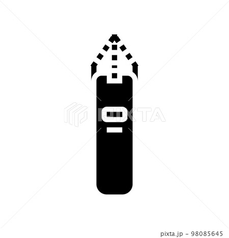 punching bag fitness sport glyph icon vector illustration 98085645
