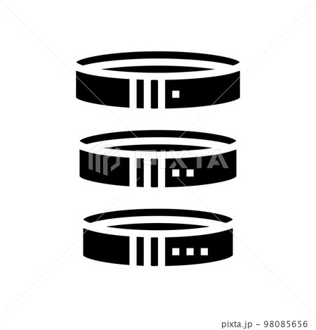 band fitness sport glyph icon vector illustration band fitness sport glyph icon vector illustration 98085656