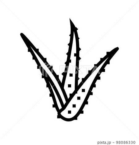 plant aloe vera line icon vector illustration plant aloe vera line icon vector illustration 98086330
