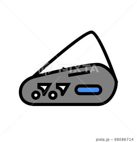 bag badminton color icon vector illustration 98086714