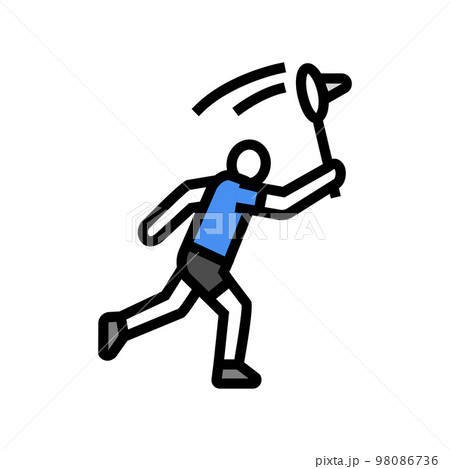 game badminton color icon vector illustration 98086736