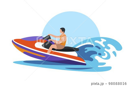 Jet skiing, water sports and summer activities 98088016