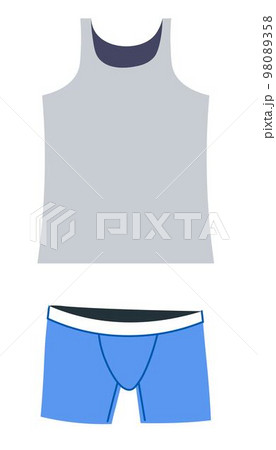 Underwear set for men, clothes for boys vector 98089358