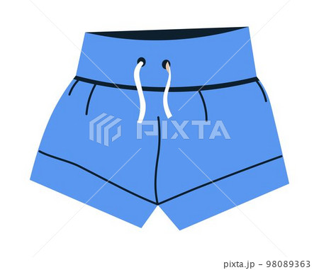 Women shorts, clothes for sport or sleeping vector Women shorts, clothes for sport or sleeping vector 98089363