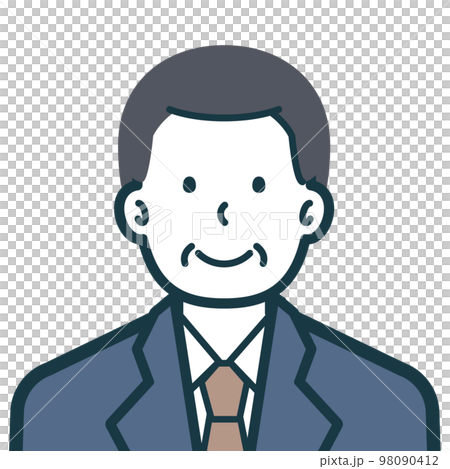 Bust shot of a smiling senior businessman 98090412