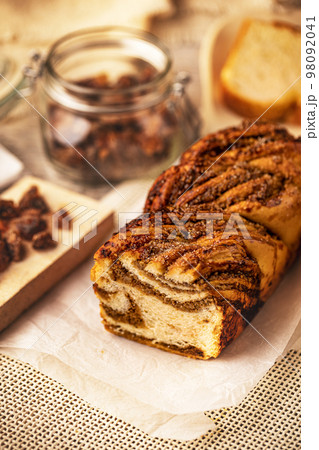 Sweet swirl bread walnut babka 98092041