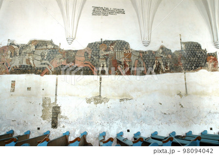 Ancient fresco, mural 98094042
