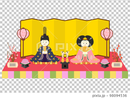 Hinamatsuri doll illustration Hinamatsuri doll illustration 98094536
