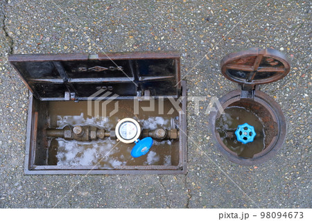 従来型の水道メーター 98094673