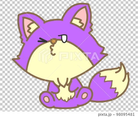 winking baby fox 98095481