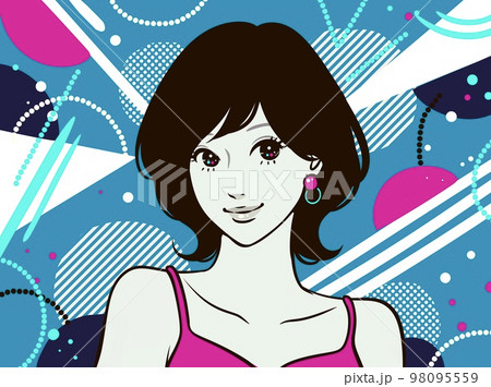 女性のイラスト素材 98095559
