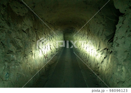 driving through a tunnel in the mountains driving through a tunnel in the mountains 98096123