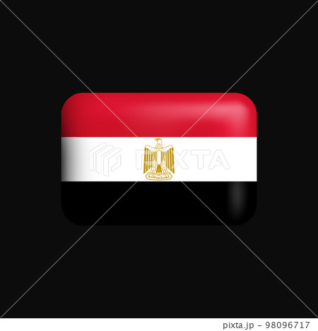 Egypt Flag 3D Icon. National Flag of Egypt 98096717