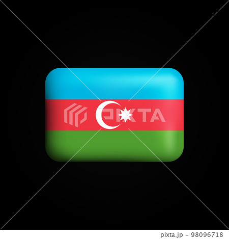 Azerbaijan Flag 3D Icon. National Flag of Azerbaijan 98096718