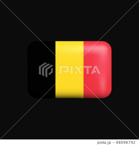 BelgiumFlag 3D Icon. National Flag of Belgium 98096792