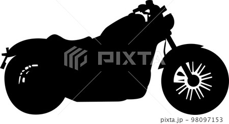 バイクシルエットイラスト バイクシルエットイラスト 98097153