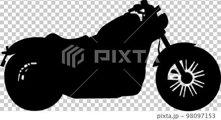 バイクシルエットイラスト バイクシルエットイラスト 98097153