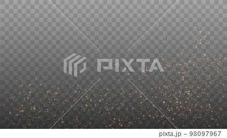 Gold Light. Vector Glitter Particles 98097967