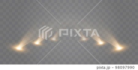 Spotlights Background. Vector Light Effect 98097990