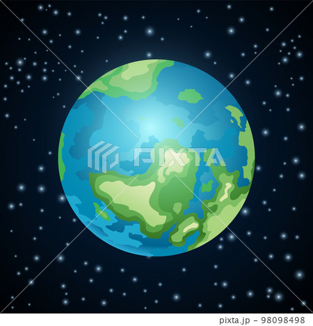 Solar radiation provides light and heat for the Earth and energy for photosynthesis. Earth, global warming. Earth, planet atmosphere. Educational poster, scientific infographic 98098498