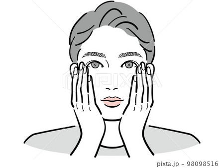 肌のお手入れをしている若い男性 98098516