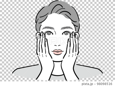 肌のお手入れをしている若い男性 98098516