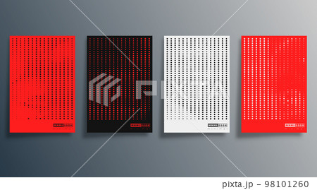 Halftone minimal design for flyer, poster, brochure cover, background, wallpaper, typography or other printing products. Vector illustration. 98101260