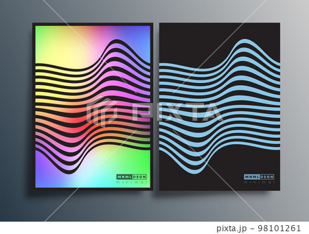 Colorful gradient design for flyers, posters, brochure covers, background, wallpaper, typography, or other printing products. Vector illustration. 98101261