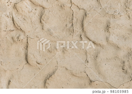 Beige clay wall with abstract pattern sand texture background 98103985
