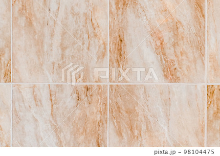 Ceramic tiles in the interior with abstract brown stone pattern wall texture background 98104475