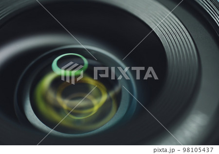 closeup lens of camera, photography industry 98105437