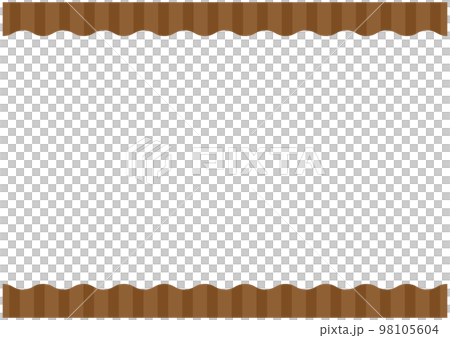 Border wavy frame brown 98105604