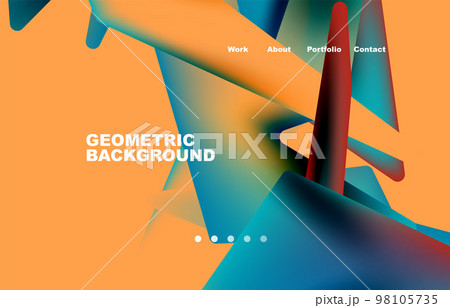 Minimalist vector abstract background design 98105735