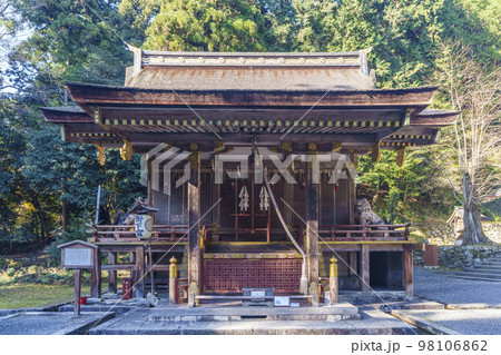 秋の日吉大社　東本宮　樹下宮本殿（滋賀県大津市坂本） 98106862