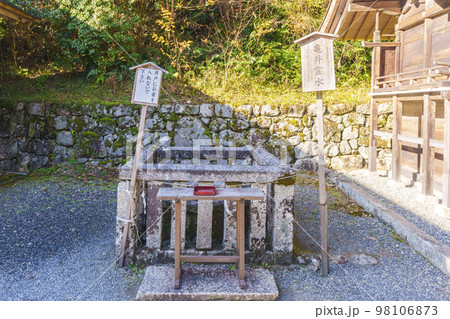 秋の日吉大社 東本宮 亀井霊水(滋賀県大津市坂本) 秋の日吉大社 東本宮 亀井霊水(滋賀県大津市坂本) 98106873
