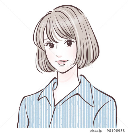 女性のイラスト素材 98106988