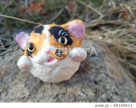 三毛猫のおきあがりこぼし  98109623