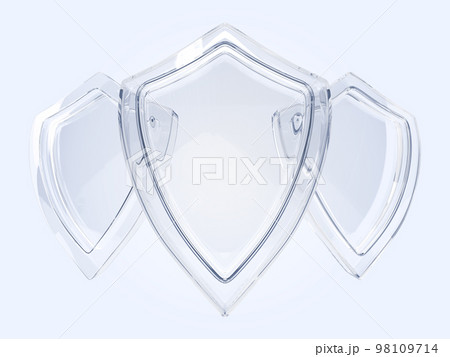 Glass shield set 3d render. Concept of protection and safety. Blank transparent acrylic glass panel, award trophy or certificate template, isolated on blue background front view Glass shield set 3d render. Concept of protection and safety. Blank transparent acrylic glass panel, award trophy or certificate template, isolated on blue background front view 98109714