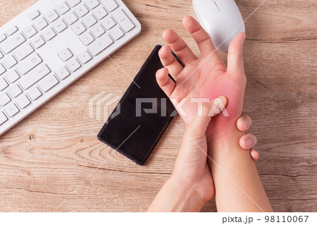 hand muscle inflammation from office syndrome 98110067