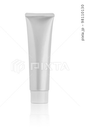 Blank cosmetic tube mockup isolated on white background 98110130