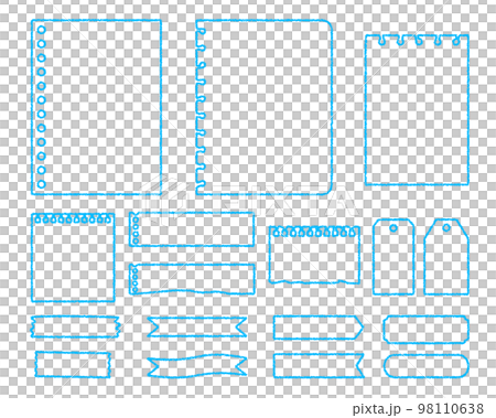 各種便簽套蠟筆素材 98110638