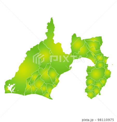 静岡県と市町村地図 98110975