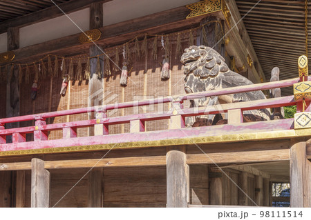 日吉大社　東本宮　本殿　狛犬 98111514